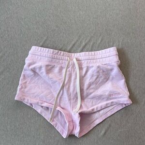 Aritzia Blush Sweatfleece Shorts